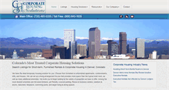 Desktop Screenshot of corporatehousingsolutions.com